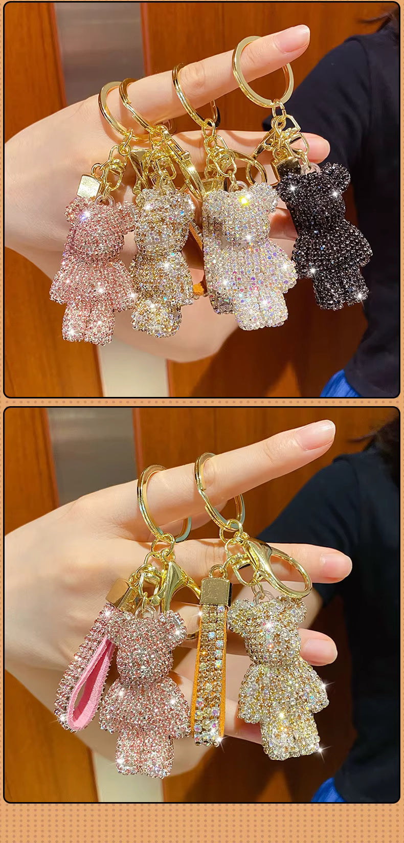 Shiny Bear Key & Bag Charm